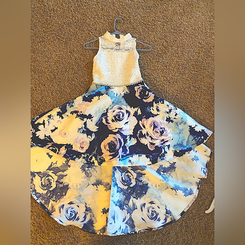 Formal dress/size 10/girls/high low dress